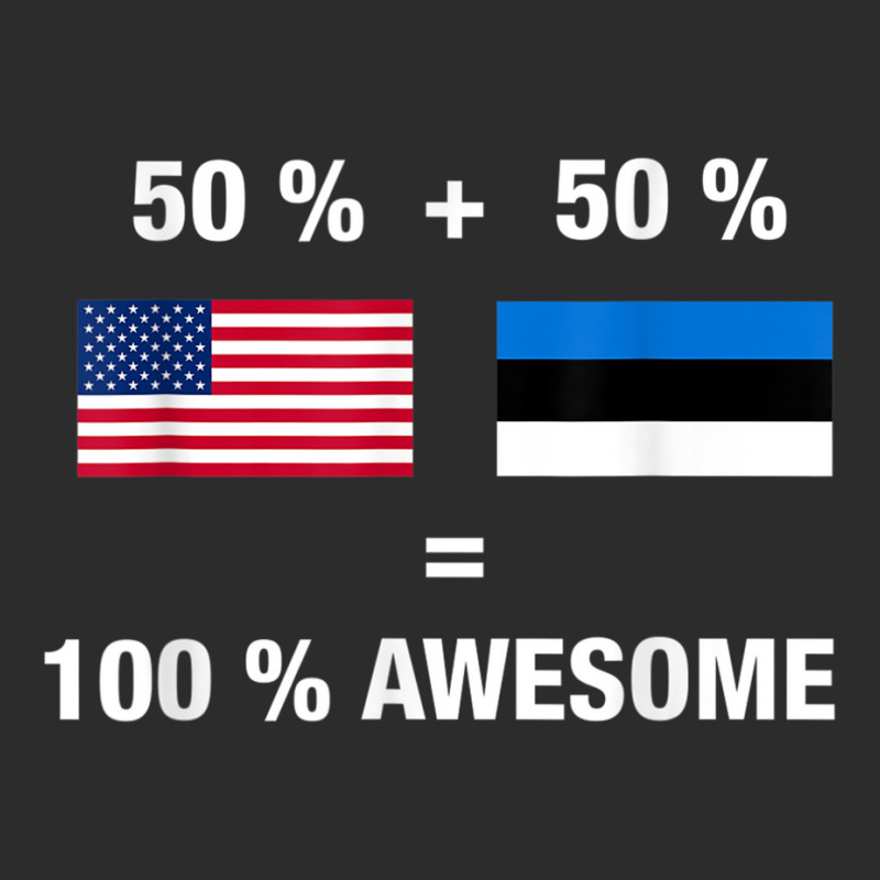 Half Estonian Half American 100 Awesome Estonia Flag Shirt Exclusive T-shirt | Artistshot