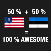 Half Estonian Half American 100 Awesome Estonia Flag Shirt Hoodie & Jogger Set | Artistshot