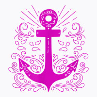 Hot Pink Anchor Sail Sailing T Shirt T-shirt | Artistshot