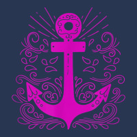 Hot Pink Anchor Sail Sailing T Shirt Men Denim Jacket | Artistshot