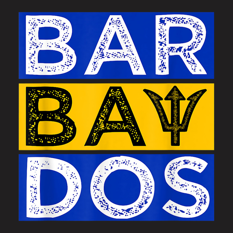 Barbados Flag With Barbados Trident Bajan Soca T-shirt | Artistshot