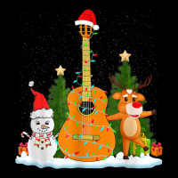 Guitar Christmas Lights Reindeer Snowman Family Matching Women's V-neck T-shirt | Artistshot