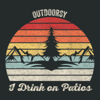 Vintage Retro I Am Outdoorsy Drink On Patios Women's Triblend Scoop T-shirt | Artistshot