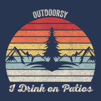 Vintage Retro I Am Outdoorsy Drink On Patios Ladies Denim Jacket | Artistshot