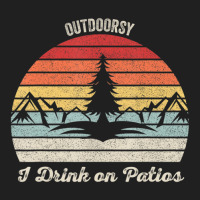 Vintage Retro I Am Outdoorsy Drink On Patios Ladies Polo Shirt | Artistshot