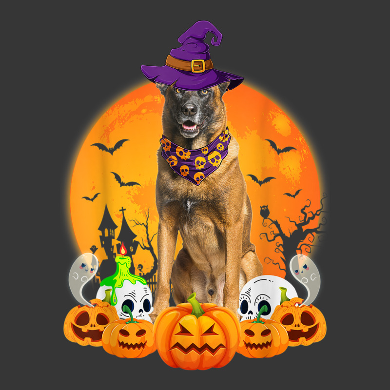 Scary Pumpkin Skull Witch Belgian Malinois Dog Halloween Toddler Hoodie by Complete | Artistshot