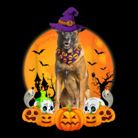 Scary Pumpkin Skull Witch Belgian Malinois Dog Halloween Youth Jogger | Artistshot