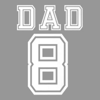 Dad 8 Eight Soccer Hockey Football Softball Team Sport Shirt Women's V-neck T-shirt | Artistshot