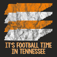 Its Football Time Tennessee Vintage Retro State Orange White Ladies Fitted T-shirt | Artistshot