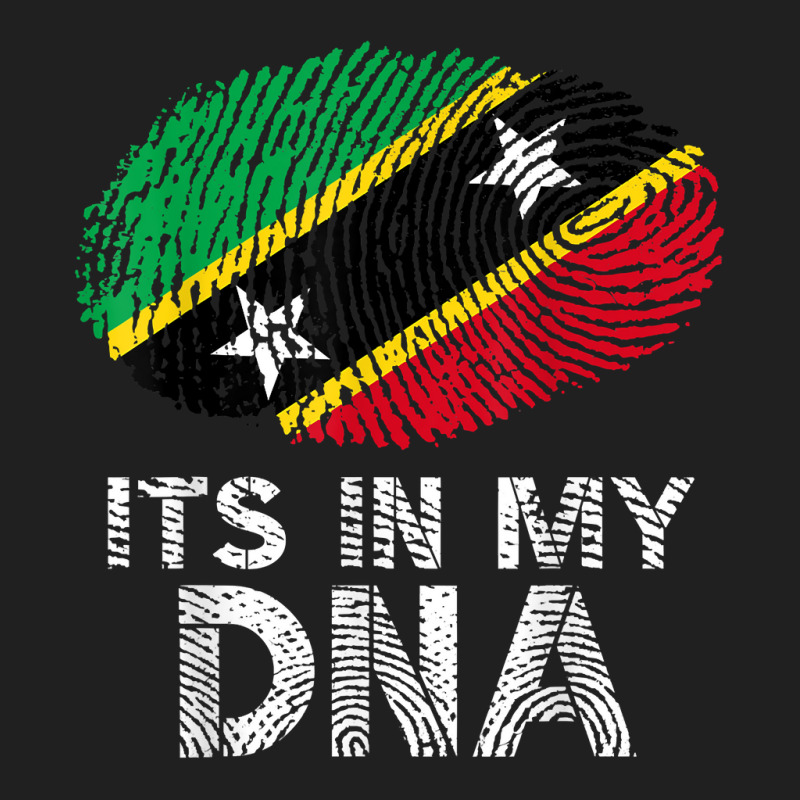 Its In My Dna Saint Kitts And Nevis Flag Fingerprint Drawstring Bags by JamesPlyler | Artistshot