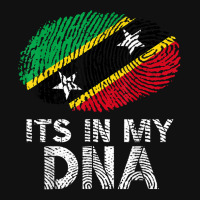 Its In My Dna Saint Kitts And Nevis Flag Fingerprint Crew Socks | Artistshot