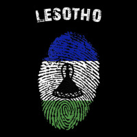 Lesotho Fingerprint Flag Country Pride Heritage Shirt Landscape Canvas Print | Artistshot