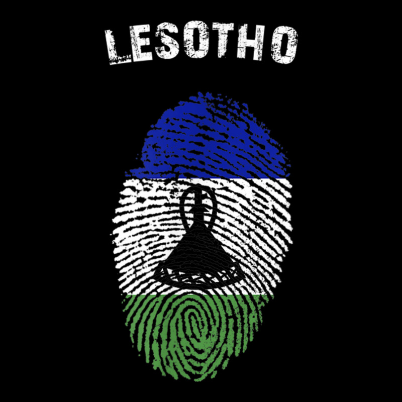 Lesotho Fingerprint Flag Country Pride Heritage Shirt Landscape Canvas Print by cm-arts | Artistshot