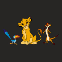 Simba Zazu And Timon   Cartoon Ladies Fitted T-shirt | Artistshot