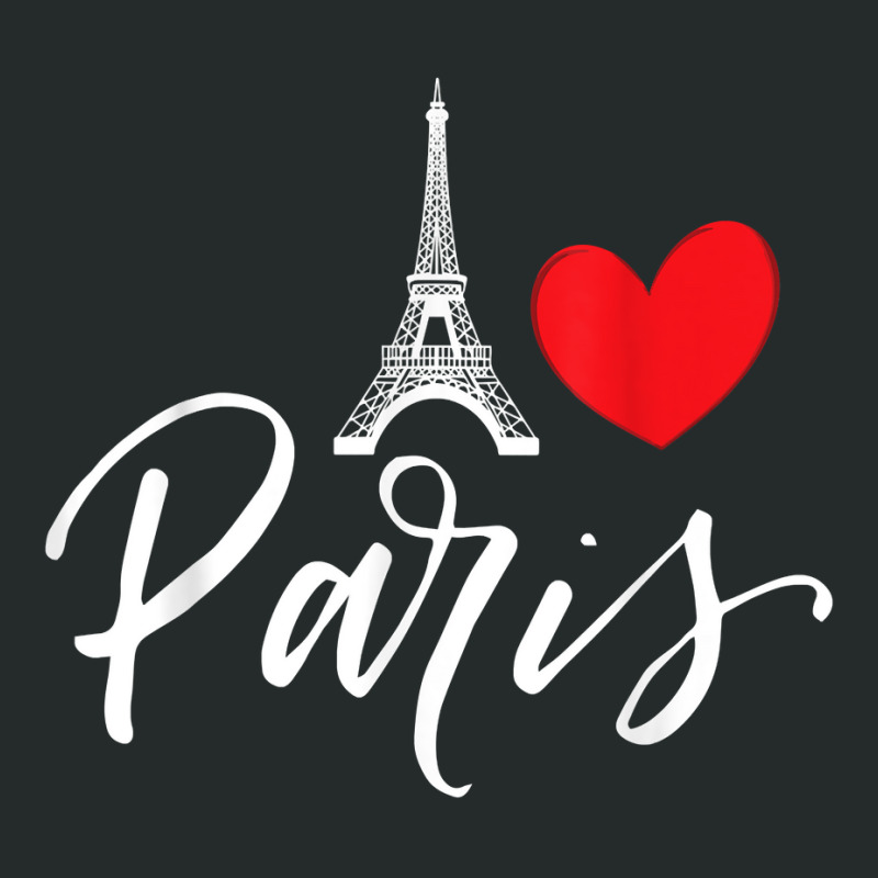 Eiffel Tower A Heart From Paris With Love To France T Shirt Women's Triblend Scoop T-shirt by cm-arts | Artistshot