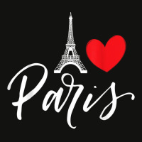 Eiffel Tower A Heart From Paris With Love To France T Shirt Scorecard Crop Tee | Artistshot