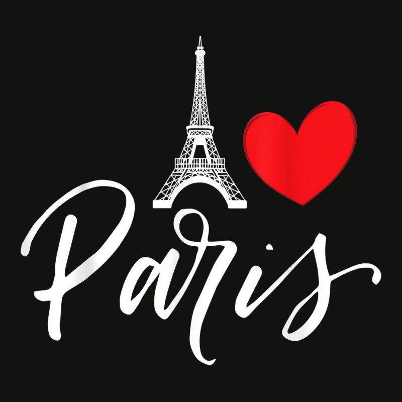 Eiffel Tower A Heart From Paris With Love To France T Shirt Scorecard Crop Tee by cm-arts | Artistshot