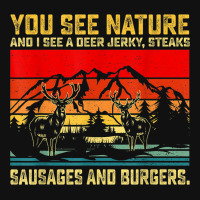 You See Nature And I See A Deer Jerky Funny Hunting Crew Socks | Artistshot