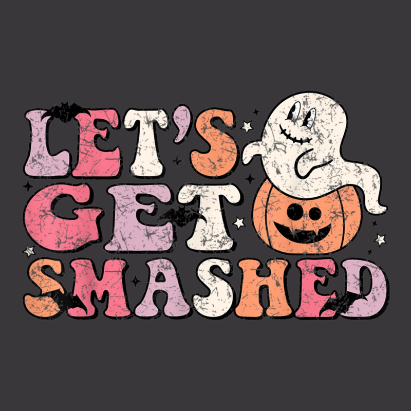 Let’s Get Smashed Halloween Ghost And Pumpkin Ladies Curvy T-Shirt by Sombre | Artistshot