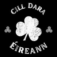 Cill Dara Kildare Gaelic Football Hurling Shamrock Vintage T Shirt Cropped Hoodie | Artistshot