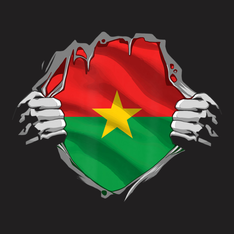 Patriotic Burkinabe Heritage Proud Burkina Faso Roots Flag T-shirt | Artistshot