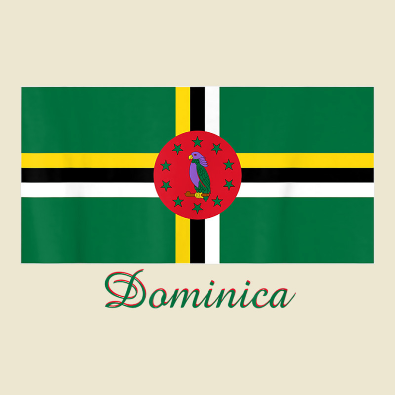 Dominica Flag Souvenir T Shirt Cropped Hoodie by cm-arts | Artistshot