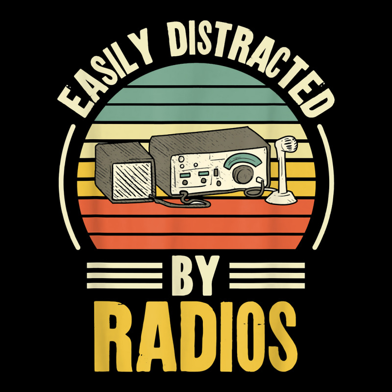 Easily Distracted By Radios Ham Radio Amateur Radio T Shirt Adjustable Cap by cm-arts | Artistshot