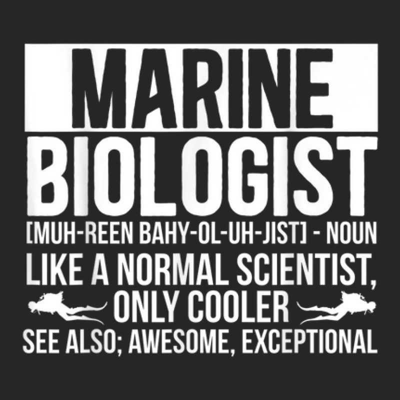 Marine Biologist Definition Marine Biology Whale Sea Ocean Ladies Fitted T-Shirt by Fashlaza | Artistshot