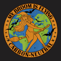 Girls Boys Halloween My Broom Is Flying Carbon Neutral T-shirt | Artistshot