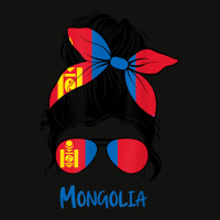 Mongolian Girl Mongolia Girl Mongol Woman Flag Scorecard Crop Tee | Artistshot