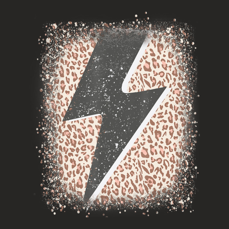 Womens Leopard Cheetah Thunder Print Cool Lightning Bolt Ladies Fitted T-Shirt by atereabag | Artistshot