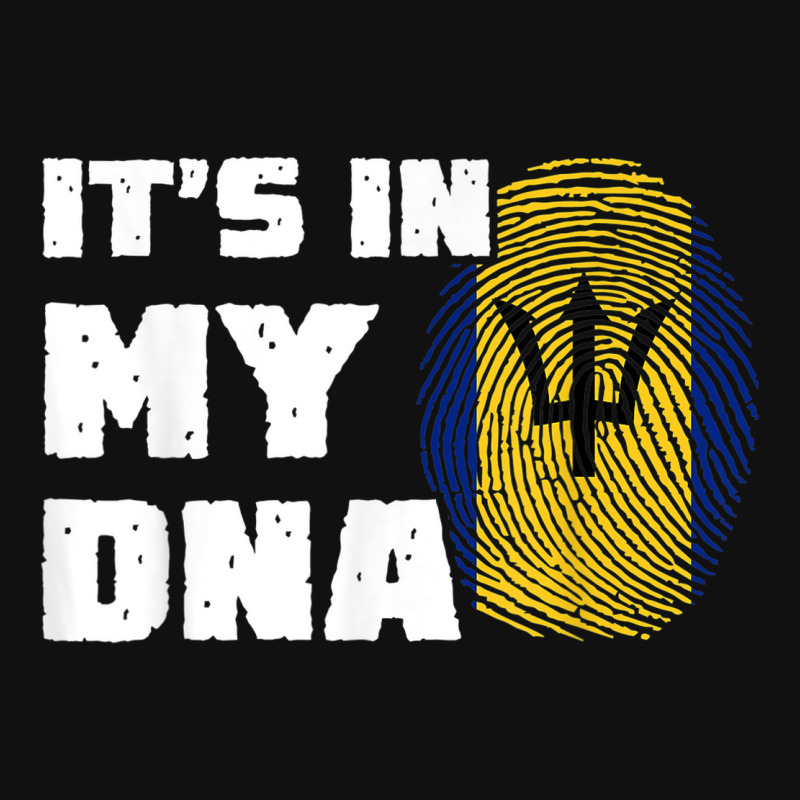 It's In My Dna Barbados Flag Fingerprint Men Women Landscape Canvas Print by Outpost | Artistshot