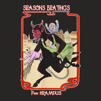 Seasons Beatings From Krampus Christmas Ladies Fitted T-shirt | Artistshot