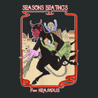 Seasons Beatings From Krampus Christmas Women's Triblend Scoop T-shirt | Artistshot