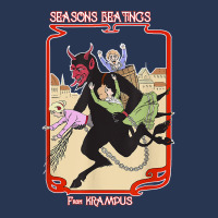 Seasons Beatings From Krampus Christmas Ladies Denim Jacket | Artistshot