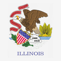 Illinois State Flag Us State Flag, Illini Adjustable Cap | Artistshot