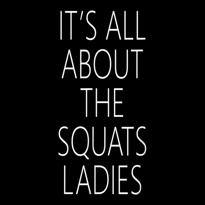 It's All About The Squats Ladies T Shirt Cropped Hoodie by cm-arts | Artistshot