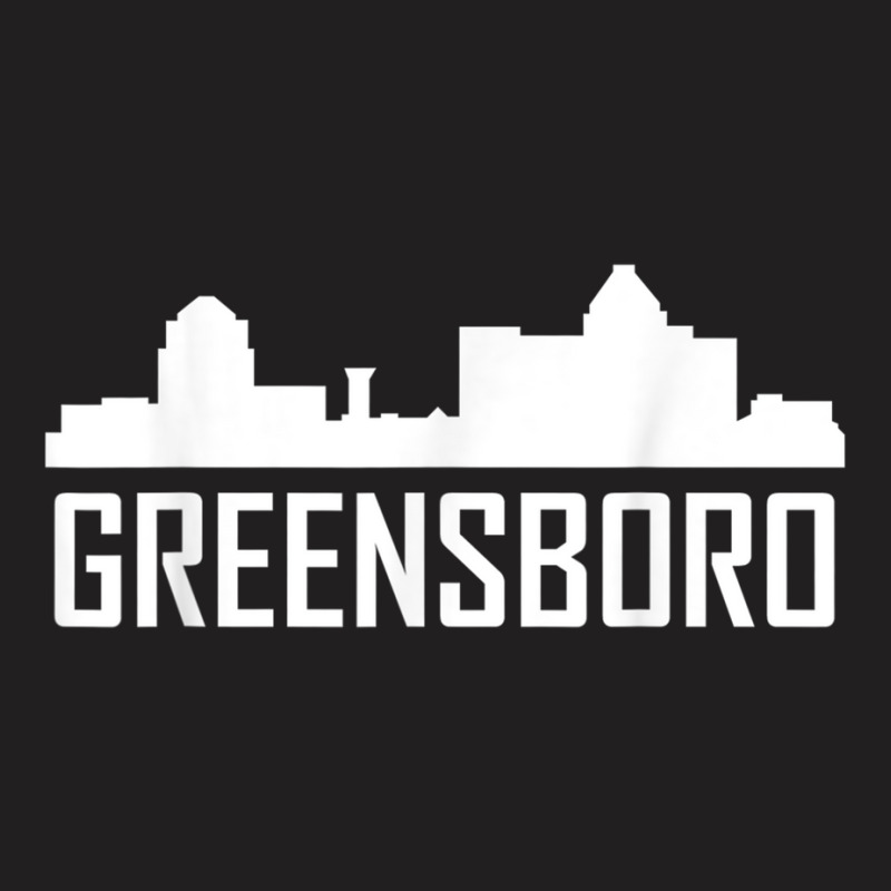 Greensboro North Carolina Skyline Silhouette T Shirt T-shirt | Artistshot