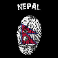 Nepal Fingerprint Flag Country Pride Heritage Shirt Landscape Canvas Print | Artistshot