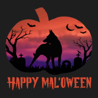 Happy Mal'oween - Belgian Malinois Halloween Dog Gift Classic T-shirt | Artistshot