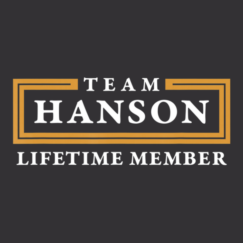 Team Hanson Lifetime Member Surname Vintage Hoodie by Koyanho62 | Artistshot