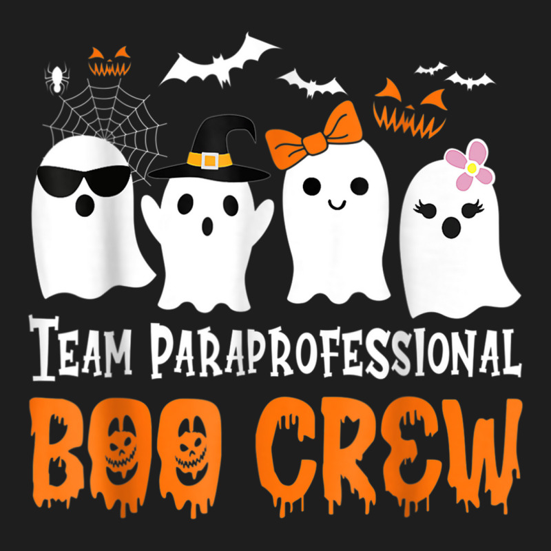 Team Paraprofessional Boo Crew Halloween Ghost Classic T-shirt by Sombre | Artistshot