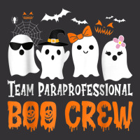 Team Paraprofessional Boo Crew Halloween Ghost Vintage Short | Artistshot