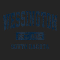 Wessington South Dakota Sd Vintage Athletic Sports Design 3/4 Sleeve Shirt | Artistshot