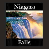 Yellow House Outlet Niagara Falls Ladies Fitted T-shirt | Artistshot