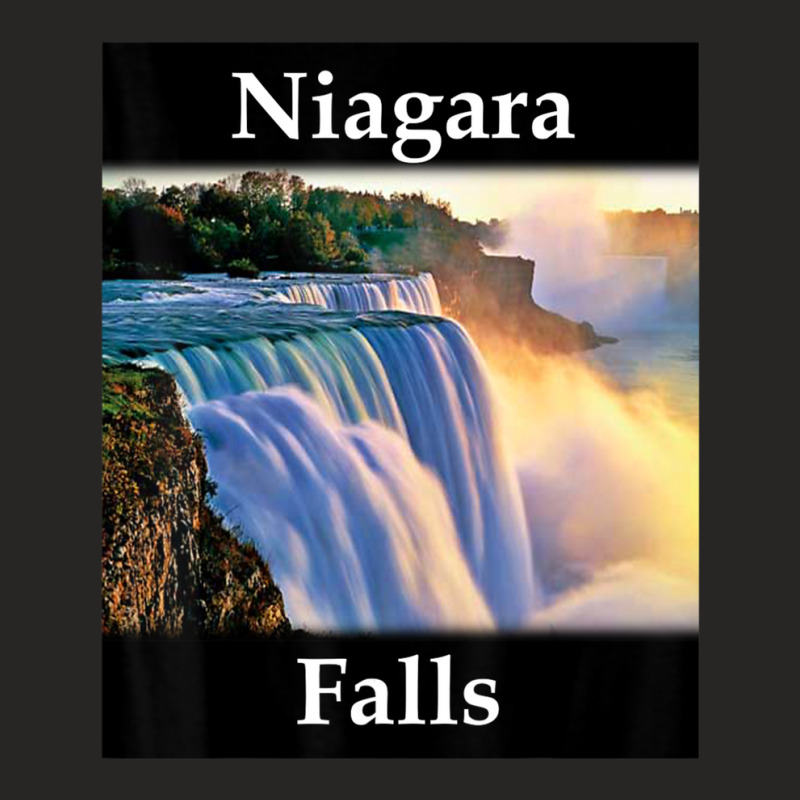 Yellow House Outlet Niagara Falls Ladies Fitted T-Shirt by atereabag | Artistshot