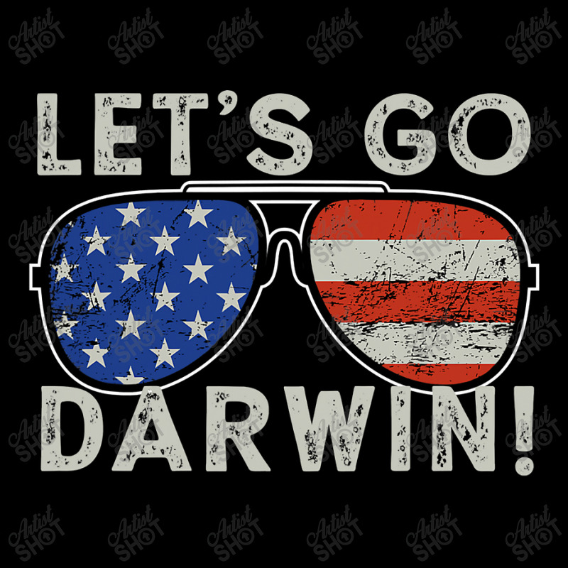 Aviator Sunglasses American Flag Let’s Go Darwin Zipper Hoodie by new121 | Artistshot