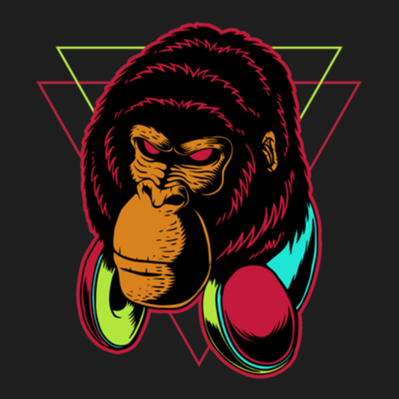 Gorilla Headphone Classic T-shirt by RobinIntorcia | Artistshot