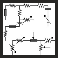 Electronic Circuit Sign Pattern Ladies Fitted T-shirt | Artistshot