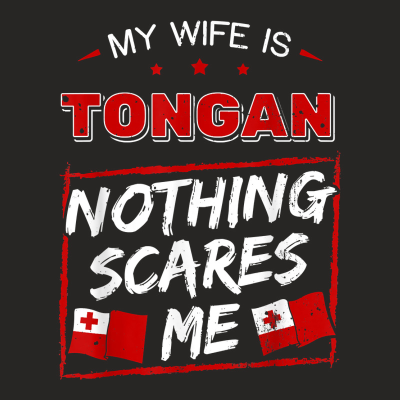 My Wife Is Tongan Kingdom Of Tonga Heritage Roots Pride Flag Ladies Fitted T-Shirt by ToraHernton | Artistshot